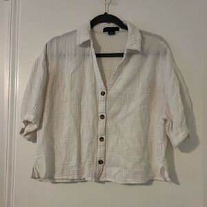 Sanctuary Textured White Shirt size XL (SKUK111)